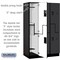 Salsbury Industries Wardrobe Locker, 45" W, 21" D, 76" H, (3) Wide, (6) Openings, Black 27361BLK - alternate 4